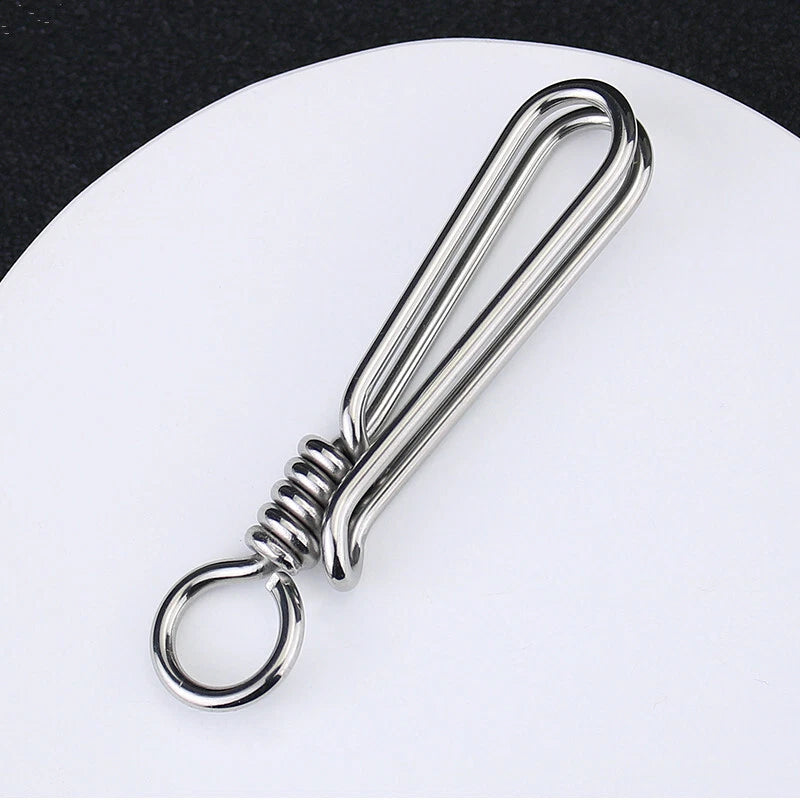 Brass / Steel Handmade Keychains Keyrings Bag Wallet Chain Belt Clip Key Holder 07FC0E-D4 - KOEEK