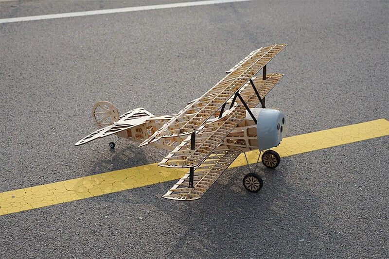 DIY Fokker Dr.I Red Baron Wood Plane Airplane Kit Model Toy Wingspan 102cm 07FC0E-D4 - KOEEK