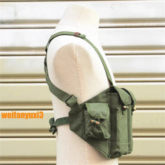 Chinese 56 Type Multi Pocket Tactical Vest Chest Rig Pouch Carrying Bullet Bag 07FC0E-D4 - KOEEK