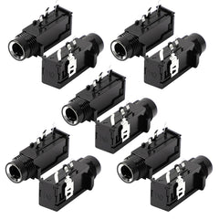 10 Pcs 1/4" 6.35mm Headphone Mono Jack 3 Pins PCB Panel Mount Socket Connectors 07FC0E-D4 - KOEEK