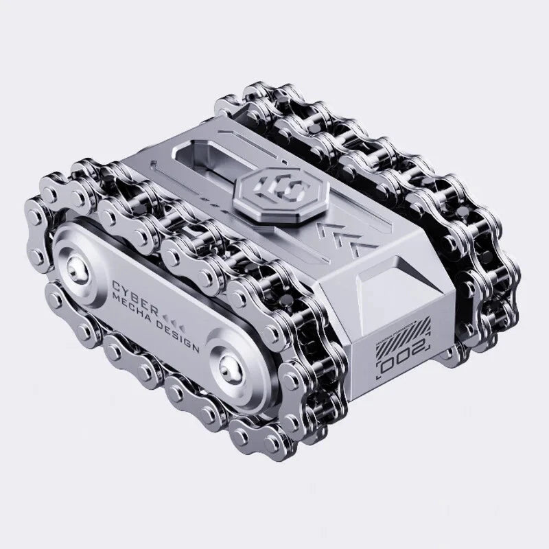 EDC Tank Ratchet Wheel Fidget Roller Magnetic Push Card Relieve Stress Toy 07FC0E-D4 - KOEEK