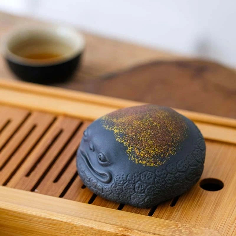 Purple Sand Golden Toad Tea Pet Luck Accessories Tea Table Tea Set Decoration 07FC0E-D4 - KOEEK