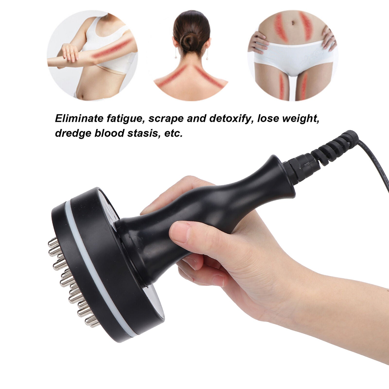 new Electric Massager Fatigue Relief Scraping InfraMassage Device EU Plug HGF koeek - KOEEK