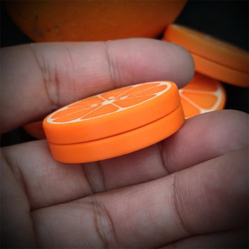 Creative Orange Fidget Coin 3D Plastic EDC Fidget Toy Stylish Novel Ratchet Coin 07FC0E-D4 - KOEEK