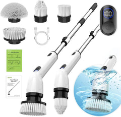 Electric rotary scrubber with adjustable extension handle 07FC0E-D4 - KOEEK
