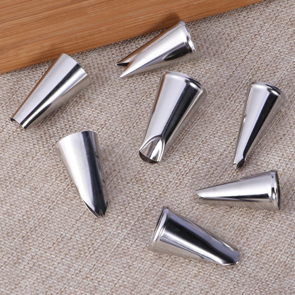 7 PCS Piping Tips for Cake Decorating Decoration Nozzle Cakes Supplies Icing 07FC0E-D4 - KOEEK