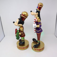 Disney Christmas Holiday Nutcrackers Mickey Mouse & Goofy Lights & Music Figures DISNEY - KOEEK
