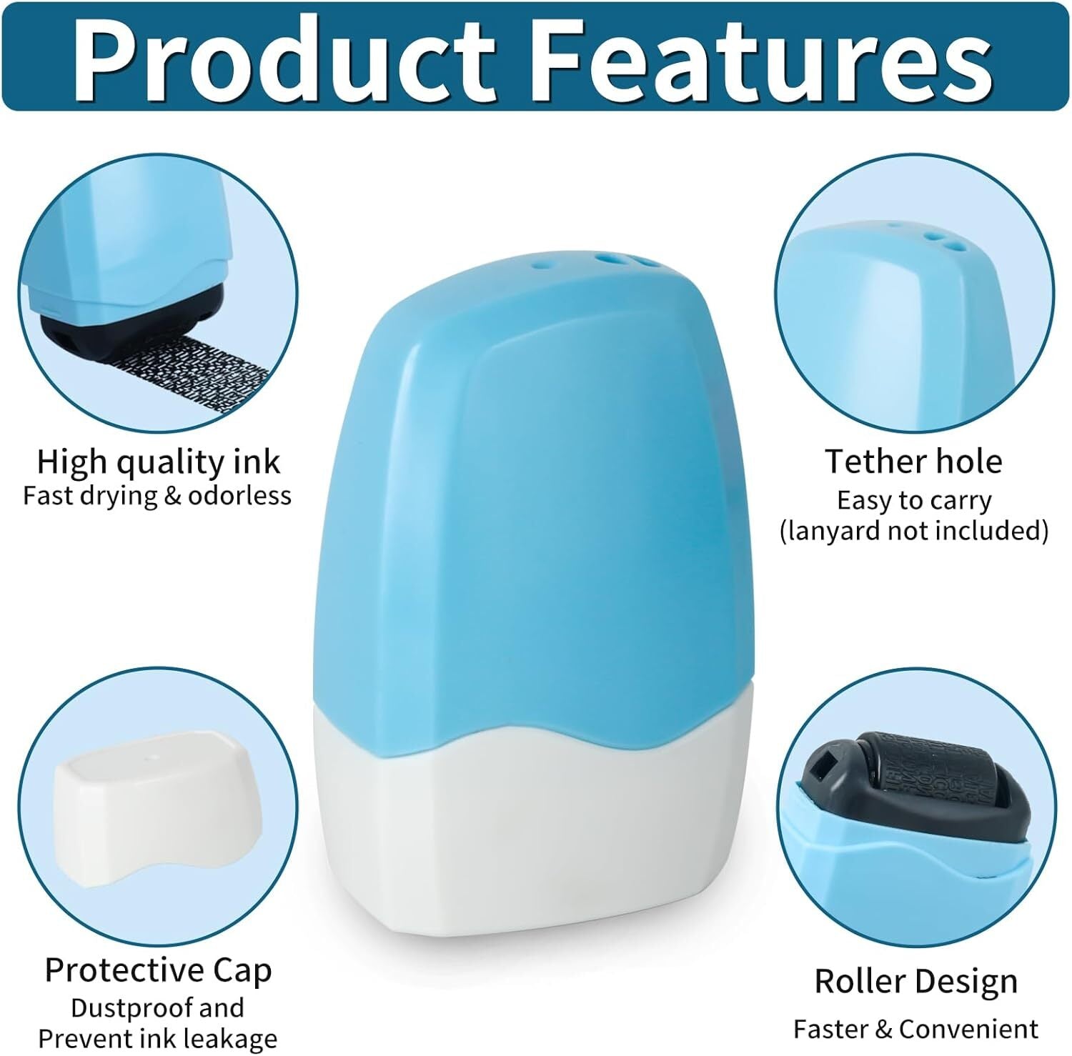 new Identity Theft Protection Roller Stamp,Confidential Stamp with Two...