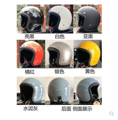 3/4 Face Japan Helmet Race Retro Rider  500-TX Helmet 07FC0E-D4 - KOEEK