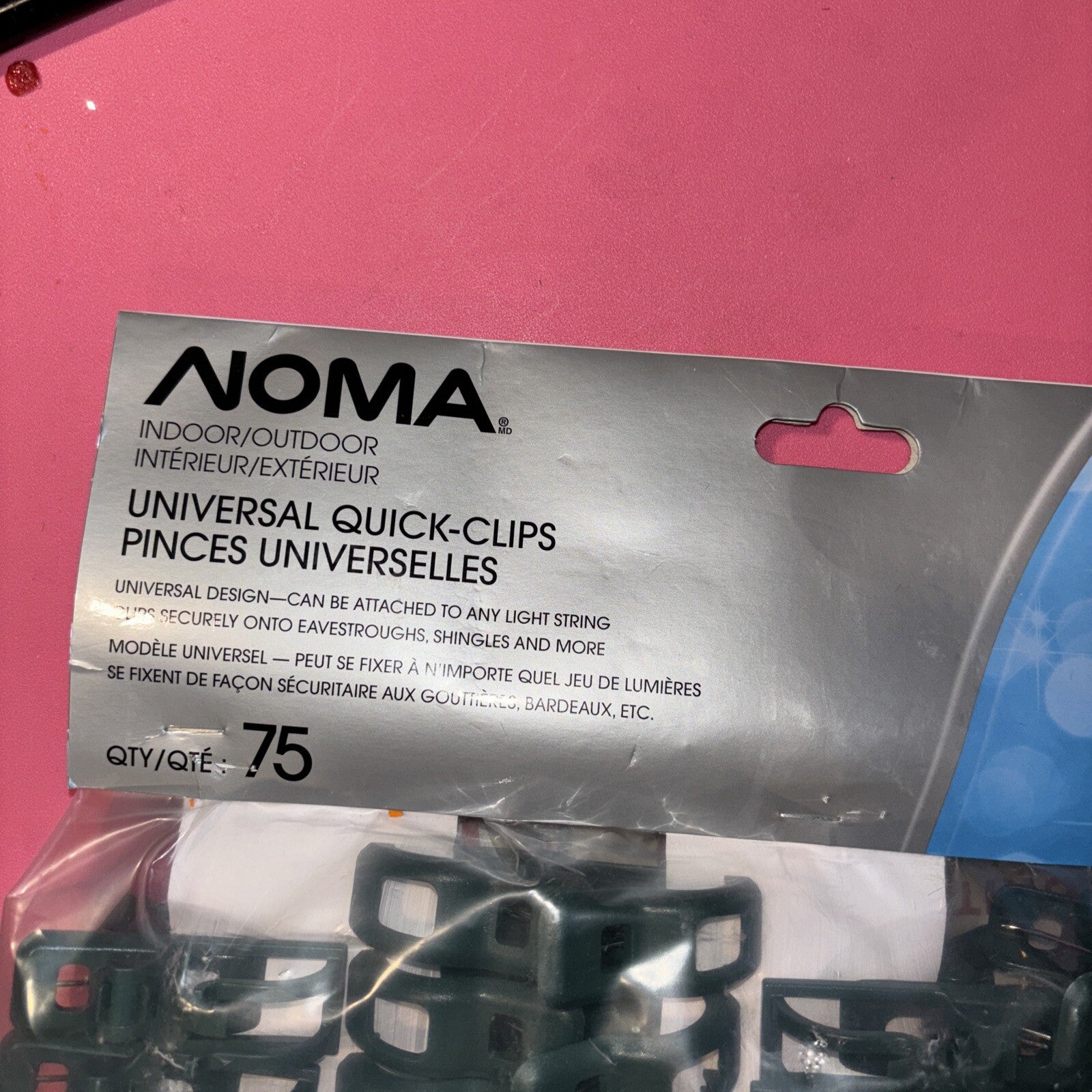 Noma All-Purpose Holiday Light Clips Set of 75 Christmas Light Clips, Outdoor NOMA - KOEEK