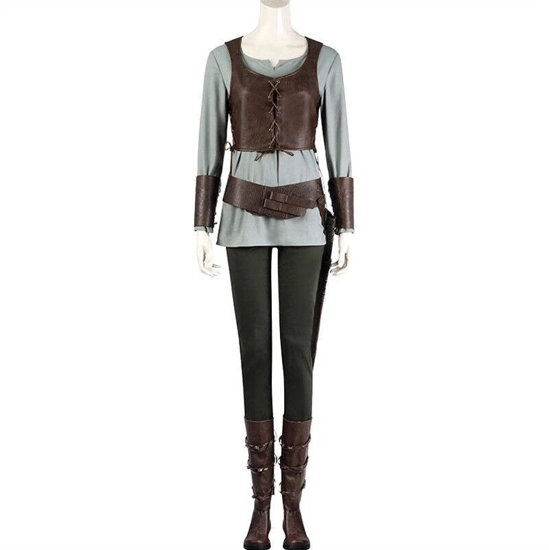 The Witcher 3：Wild Hunt Cirilla Fiona Elen Riannon Cosplay Costume Full Set Suit 07FC0E-D4 - KOEEK