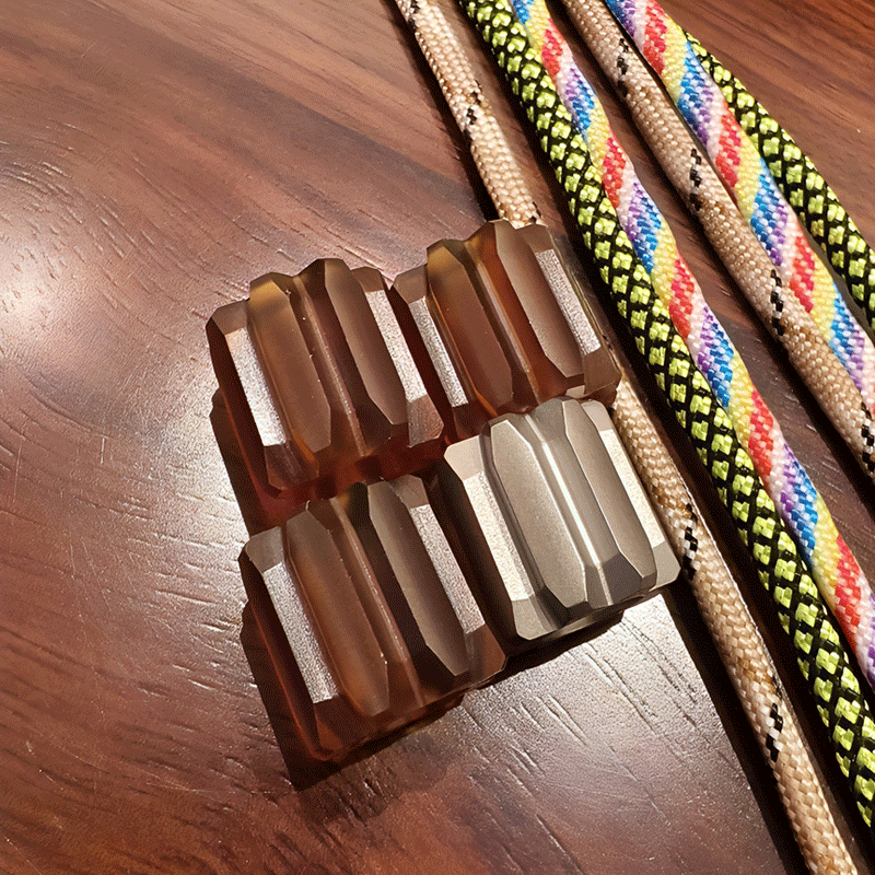 EDC Titanium PEI Knife Lanyard Pendant DIY Bead Paracord Necklace Bracelet Charm 07FC0E-D4 - KOEEK