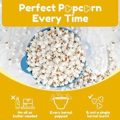 new Popco Silicone Popcorn Maker - Microwave Popper with Handles - Black POPCO - KOEEK