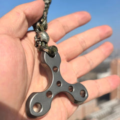 TC4 Titanium alloy Triangle Cross Pendant “Thickened 8mm” - EDC Tool 07FC0E-D4 - KOEEK