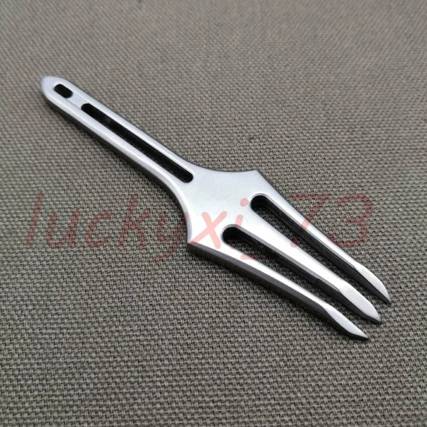 EDC TC4 titanium Multifunction Crowbar Harpoon fork outdoor camping tool 07FC0E-D4 - KOEEK