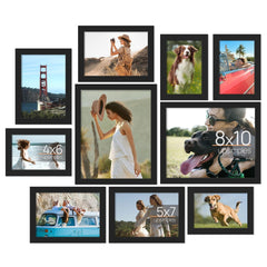 10 Pack Picture Frames Collage Wall Decor for Mounting or Tabletop Display, P... 07FC0E-D4 - KOEEK