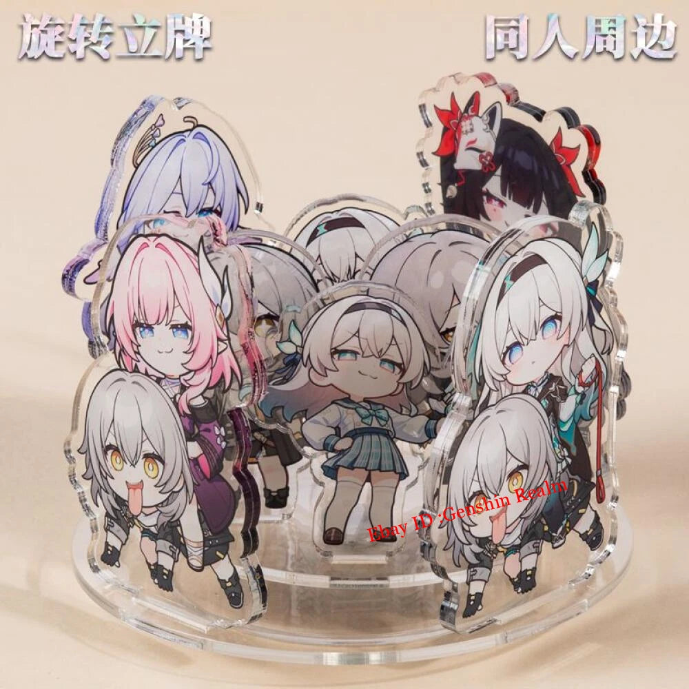 Anime Honkai：Star Rail Stelle Rotate Acrylic Desktop Stand Collection Decor Gift 07FC0E-D4 - KOEEK