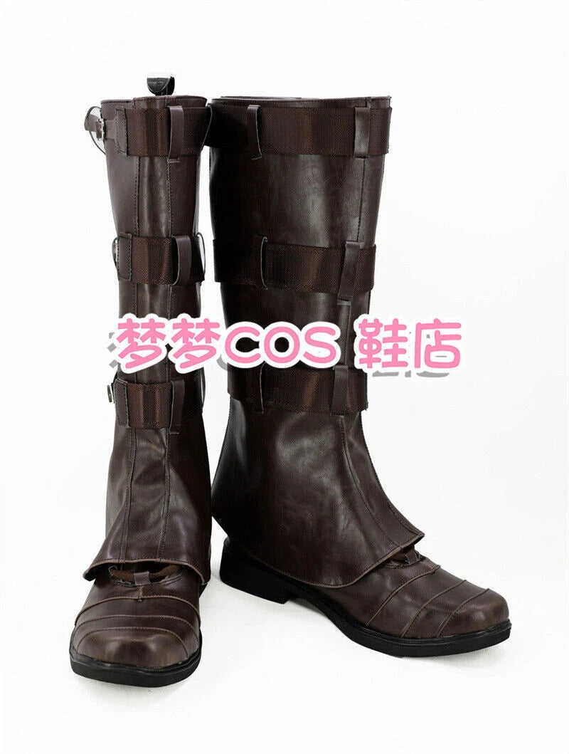 Avengers 3 Captain America Cosplay Customized Shoes Boots Unsex Halloween Prop 07FC0E-D4 - KOEEK