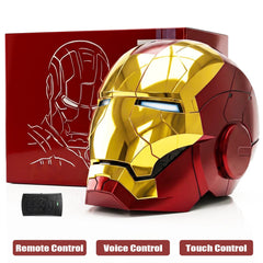 Iron Man MK5 Helmet 1:1 Wearable Voice Remote Touch Control LED Cosplay 07FC0E-D4 - KOEEK