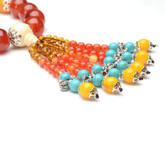 Agate Bead Car Charm Gear Shift Pendant Rearview Mirror Hanging Decor 07FC0E-D4 - KOEEK