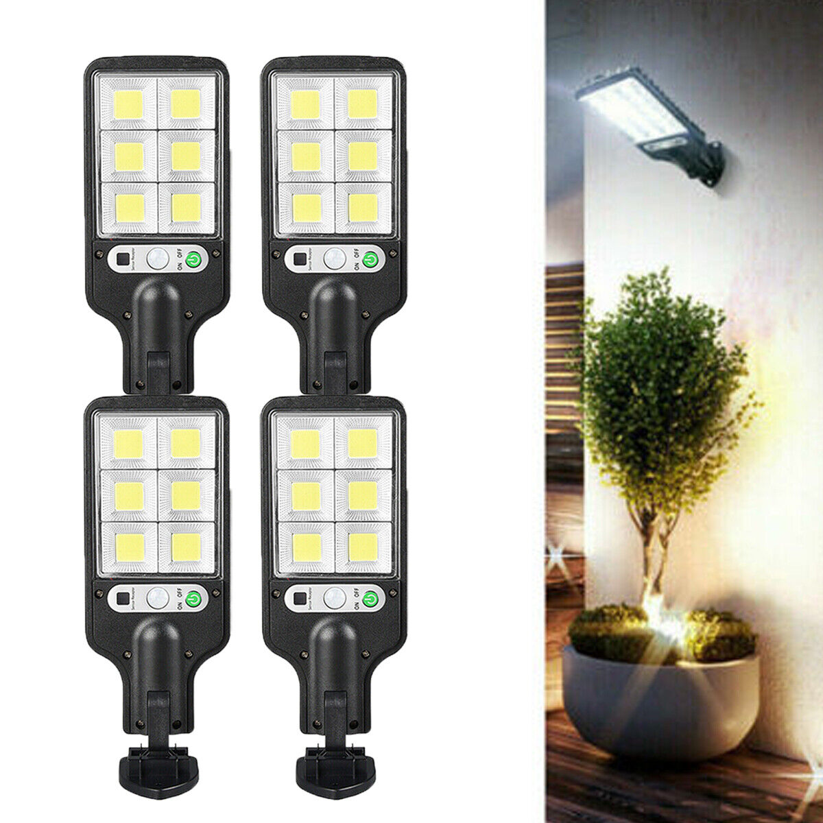 ny Solar Light Focos Luces Solares Para Exterior Luz Led de Jardin Patio Sensor de