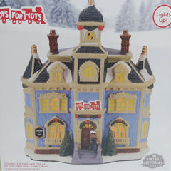 !! Marines Toys For Tots Holiday Time Christmas Village Light Up House 2023 HOLIDAY TIME - KOEEK