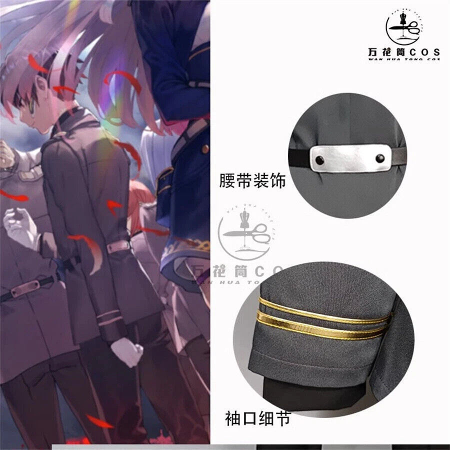 86- Eighty Six Shinel Nozen Cosplay Costume Jacket Uniform Shirt Belt Gloves Set 07FC0E-D4 - KOEEK