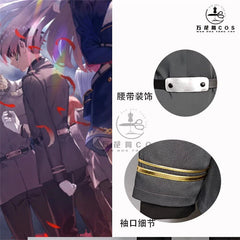 86- Eighty Six Shinel Nozen Cosplay Costume Jacket Uniform Shirt Belt Gloves Set 07FC0E-D4 - KOEEK