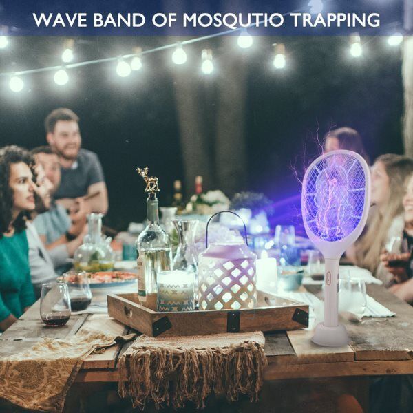 ny Raqueta Bug Zapper Para Mata moscas Mosquitos Electrica Genopladelig De Insectos