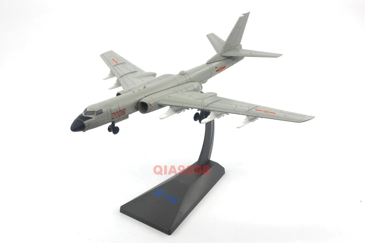 1/144 Scale Chinese Air Force H-6K Bomber Aircraft Diecast Metal Gray Model 07FC0E-D4 - KOEEK