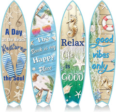 4 Surfboard Wall Decorations Surfboard Wall Hanging Decorative Plaque 07FC0E-D4 - KOEEK