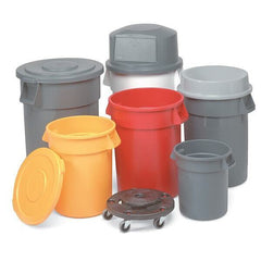 ny Rubbermaid Commercial Fg264360blå 44 gal rund skraldespand, blå, 24 i dia,