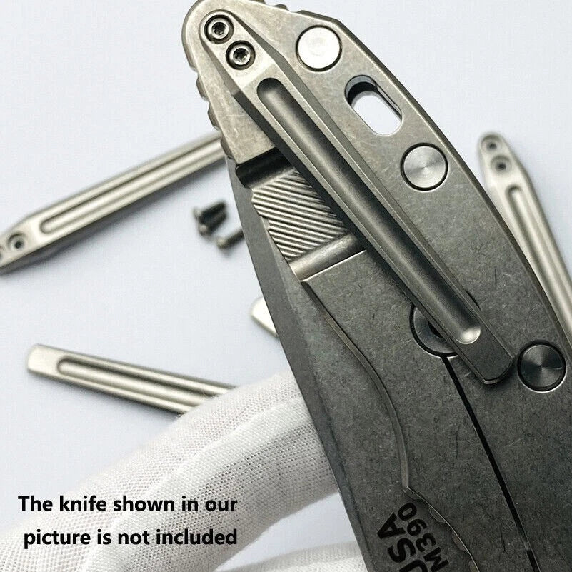 Hot Custom Titanium Pocket Clip for Rick Hinderer Knives XM-18 XM-24 Accessories 07FC0E-D4 - KOEEK