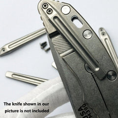 Hot Custom Titanium Pocket Clip for Rick Hinderer Knives XM-18 XM-24 Accessories 07FC0E-D4 - KOEEK
