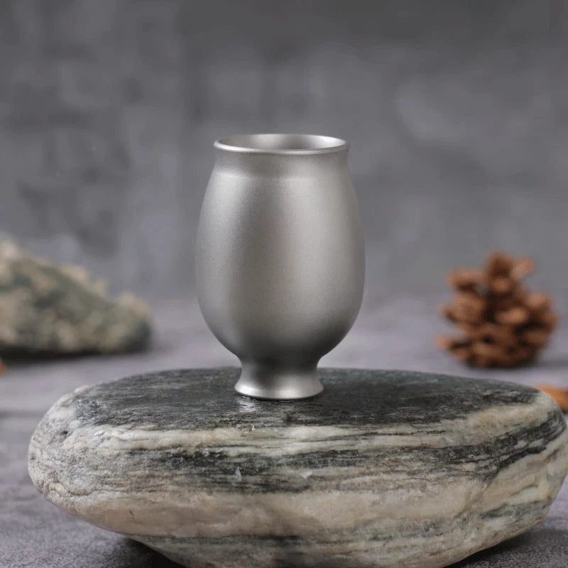 23ML Pure Titanium Water Glass Drinking Tumbler Cup Mug Good Health Benefits 07FC0E-D4 - KOEEK