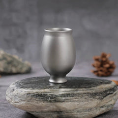 23ML Pure Titanium Water Glass Drinking Tumbler Cup Mug Good Health Benefits 07FC0E-D4 - KOEEK