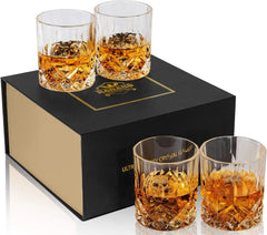 10 oz Ice Glasses for Scotch, Spirits and Cocktails - Set of 4 07FC0E-D4 - KOEEK