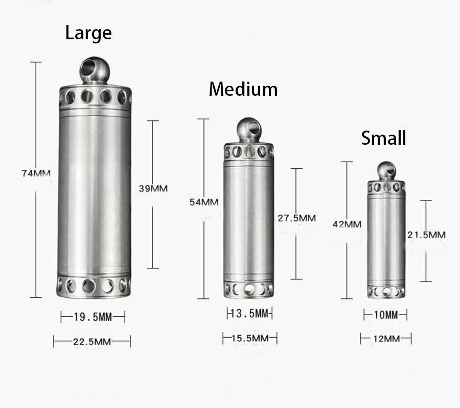 EDC Titanium Tool Waterproof Container Survival Case Box Outdoor For Pill Match 07FC0E-D4 - KOEEK