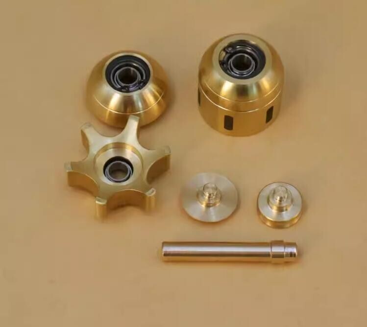 Brass Finger Spinner Hand Fidget Toy Pocket Desk Roler Spinning Top Haptic Toys 07FC0E-D4 - KOEEK