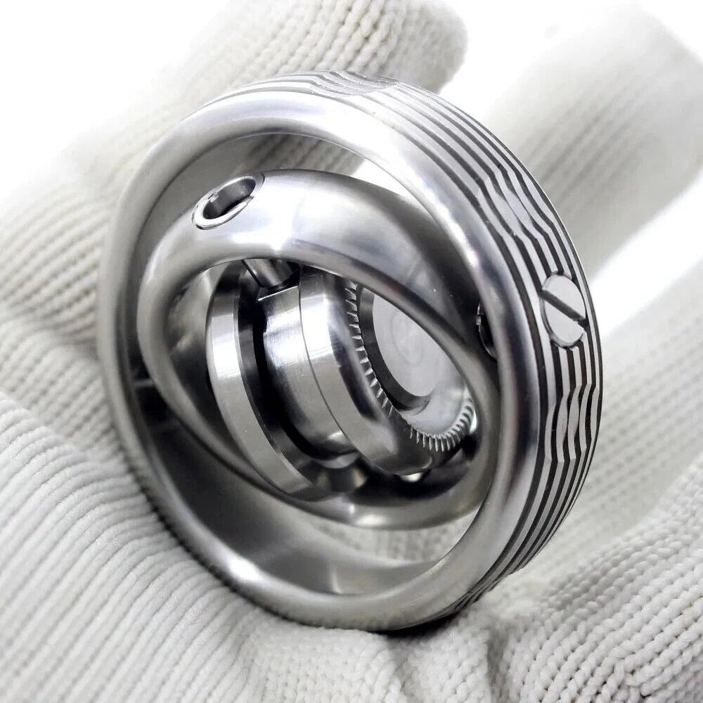 EDC Gyroscope Stainless Steel Hand Fidget Stress Relief Focus Toy gift 07FC0E-D4 - KOEEK