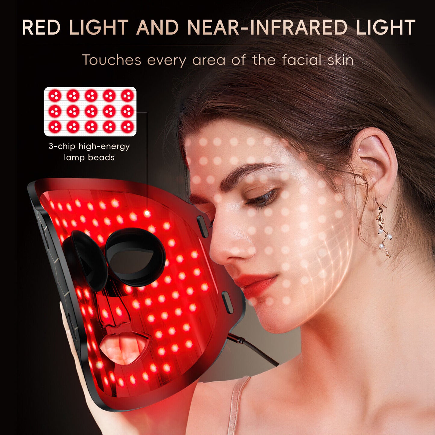 new Photon LED Light Face Mask Facial Skin Care 7 Colors Rejuvenation Beauty Machine