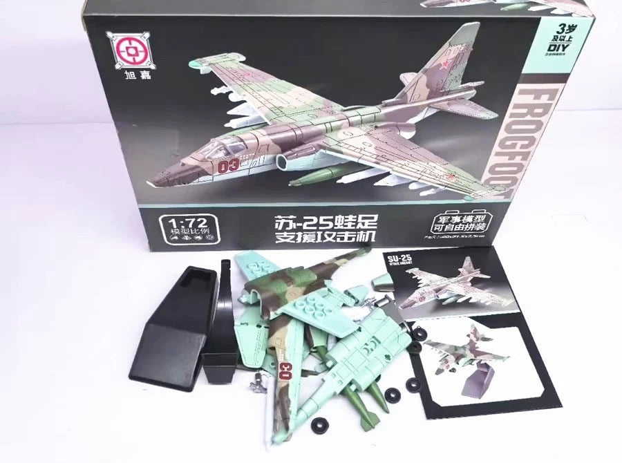 1/72 SU-25k Frogfoot Attack Aircraft Fighter Plastic Painted Unassembled 07FC0E-D4 - KOEEK