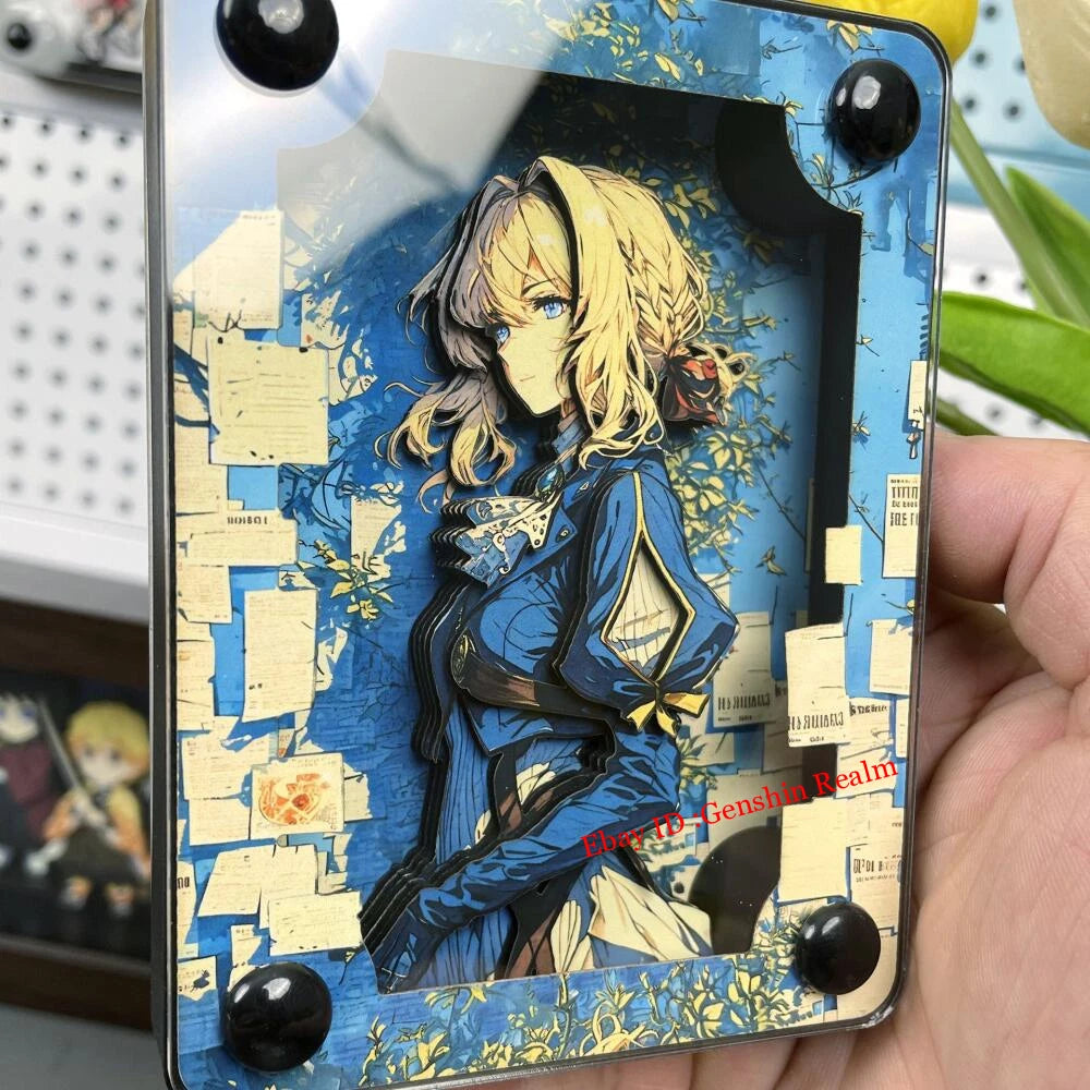 Anime Violet Evergarden Acrylic Brick 3D Card Figure Collection Decor Gift 07FC0E-D4 - KOEEK