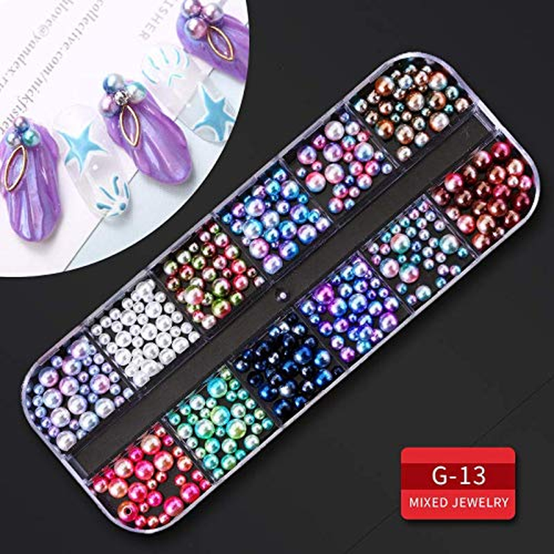 nye 9 æsker Nail Rhinestones,Nail Gems Nail Diamonds,Nail Art Studs Nail Crystals Na