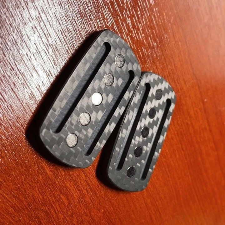 Click Clicker Carbon Fiber Slider Push Card Hand Fidget Pocket EDC Gifts Toys 07FC0E-D4 - KOEEK