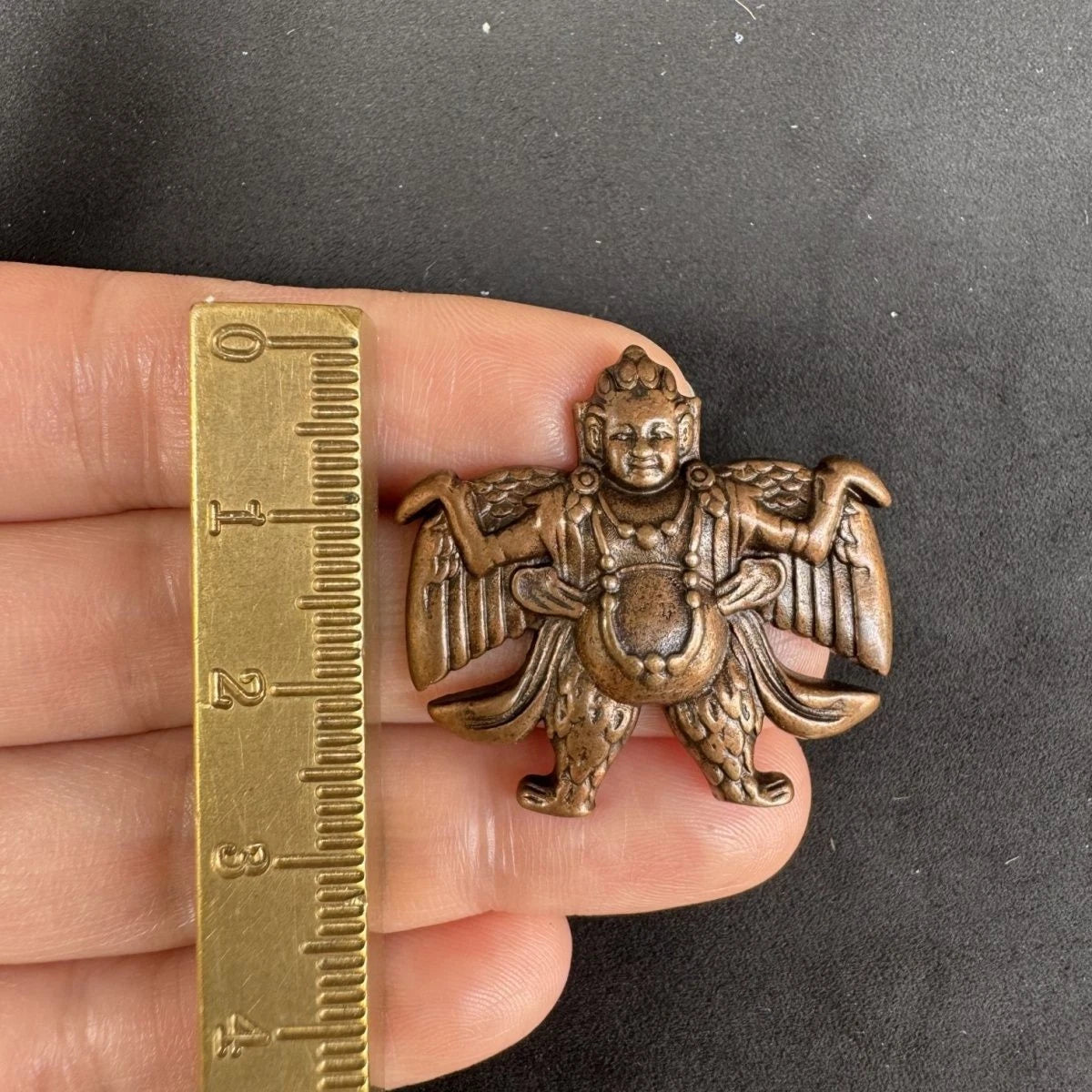 Tibetan Brass Garuda Pendant Amulet Bird Necklace Collectible 07FC0E-D4 - KOEEK