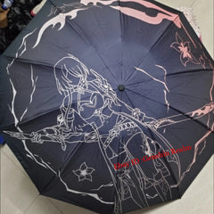 Anime Honkai: Star Rail Acheron Automatic Folding Umbrella Sun & Rain Umbrella 07FC0E-D4 - KOEEK