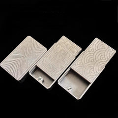 Pill Holder Case Container Organizer Storage Box Titanium Fidget Slider EDC Gift 07FC0E-D4 - KOEEK