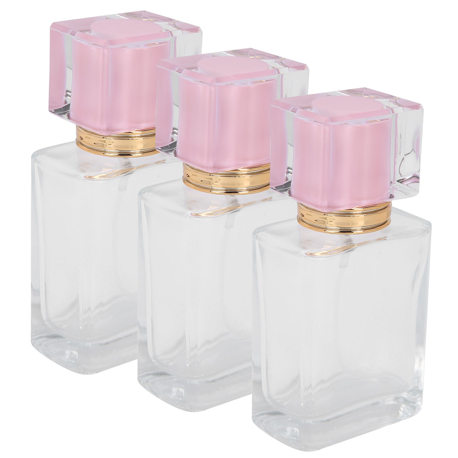 new 50ml Refillable Perfume Bottle Spray Liquid Empty Atomizer Container(Pink ) HGF koeek - KOEEK