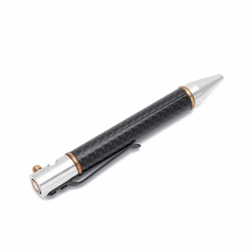 EDC LAXI High quality Carbon Fibre Pocket Signature Ball Pen Ofiice Write Pen 07FC0E-D4 - KOEEK
